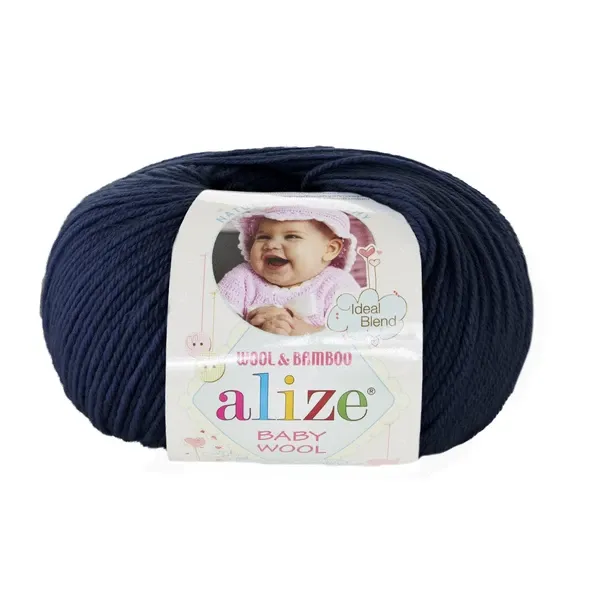 Пряжа Alize Baby Wool #60 Черный  (арт. 19739) | Фото 2