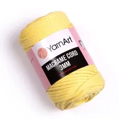 Пряжа  Macrame Cord 3mm #754 жовтий
                , (арт. 20214)