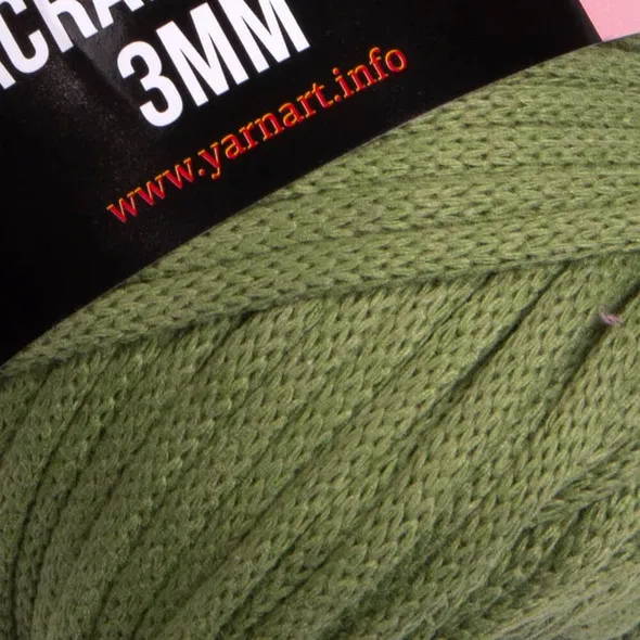 Пряжа Macrame Cord 3mm #787 зеленый  (арт. 20082) | Фото 2