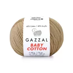 Пряжа Gazzal Baby Cotton №3424 льняной
                , (арт. 19354)