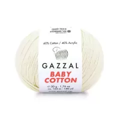 Пряжа Gazzal Baby Cotton №3437 молочный
                , (арт. 19356)