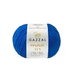 Пряжа Gazzal  Wool 115/3357 синя
                , (арт. 20888)