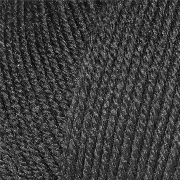 Пряжа Gazzal  Wool 175/304 чёрная   (арт. 20841) | Фото 2