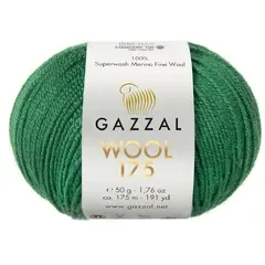 Пряжа Gazzal  Wool 175/318 зеленый
                , (арт. 20857)
