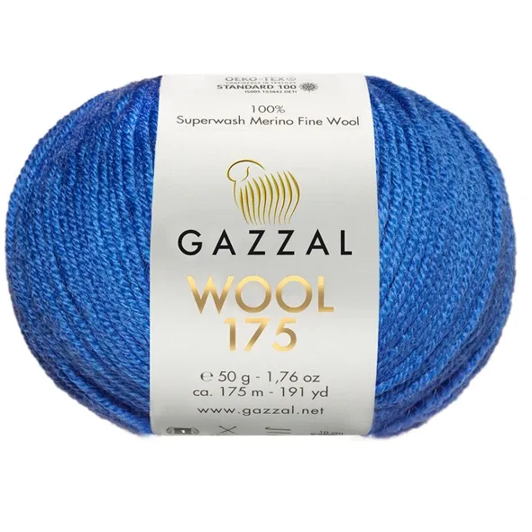 Пряжа Gazzal  Wool 175/325 синий  (арт. 20842) | Фото 1