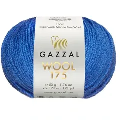 Пряжа Gazzal  Wool 175/325 синя
                , (арт. 20842)