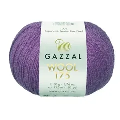 Пряжа Gazzal  Wool 175/335 фиолетовая
                , (арт. 20844)