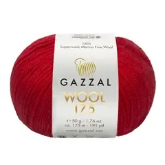 Пряжа Gazzal  Wool 175/338 красный
                , (арт. 20860)