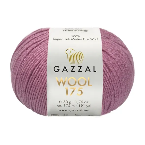 Пряжа Gazzal  Wool 175/351 фуксія  (арт. 20845) | Фото 1