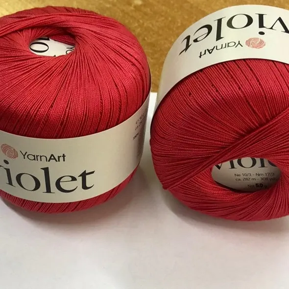 Пряжа YarnArt Violet. Червоний 6328  (арт. 17174) | Фото 2