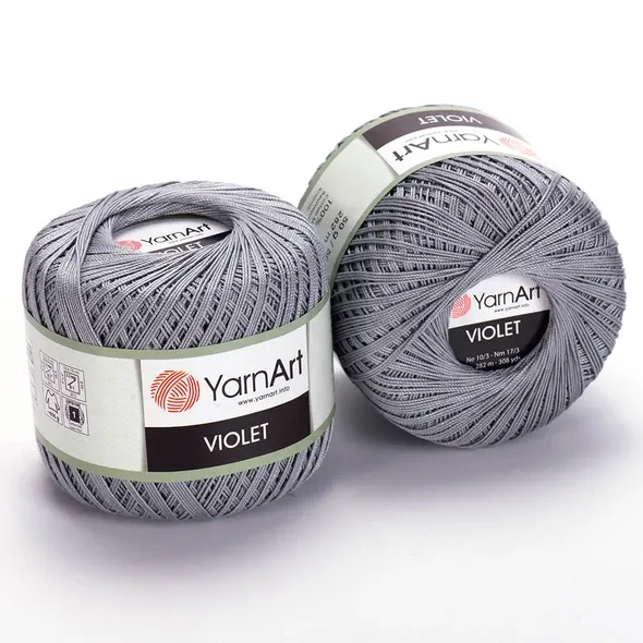 Пряжа YarnArt Violet Lurex. Серый 5326  (арт. 17474) | Фото 1