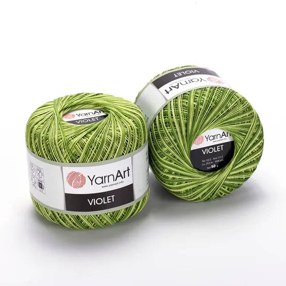 Пряжа YarnArt Violet меланж зелений 188  (арт. 19693) | Фото 2