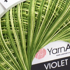 Пряжа YarnArt Violet меланж зелений 188