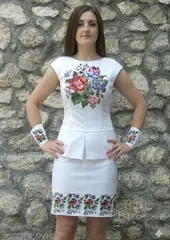 Схема жіночої вишиванки "Оксанка" Ж-15
                , (арт. 11064)