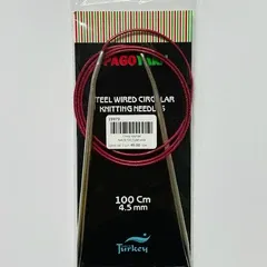 Спиці для в'язання кругові №4,5 (на тросі 100см)
                , (арт. 19979)