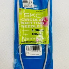 Спицы для вязания круговые №5,5 (на тросике 100см)
                , (арт. 15971)