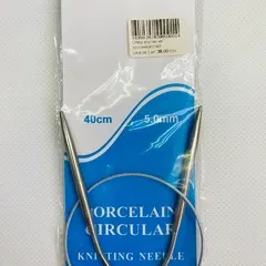 Спиці для в'язання кругові №5 (на тросі 40см)
                , (арт. 18398)