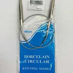 Спиці для в'язання кругові №7 (на тросі 40см)
                , (арт. 19811)