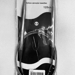 Спицы для вязания круговые №8 (на тросике 120см)
                , (арт. 20297)