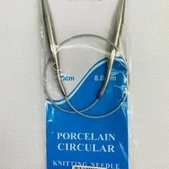 Спиці для в'язання кругові №8 (на тросі 40см)
                , (арт. 19812)