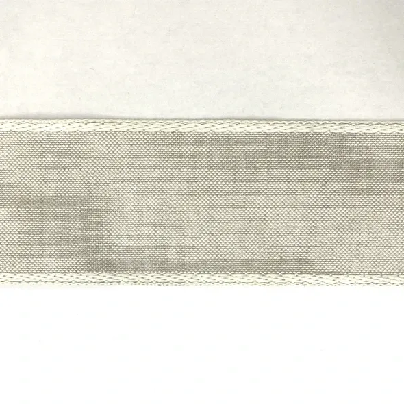 Стрічка-канва 933/70-30. Натуральний льон з білим кантом  (арт. 20628) | Фото 2
