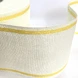 Лента-канва 980/100-4. Молочный лен з желтым кантом  (арт. 20625) | Фото 1
