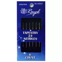 Tapestry 24 (6 шт) Набір гобеленових голок для вишивання з золотим вушком  Royal (Японія)
                , (арт. 14717)