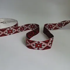 Тесьма декоративная красная
                , (арт. 21191)