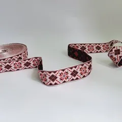 Тесьма декоративная красно-черная
                , (арт. 21195)