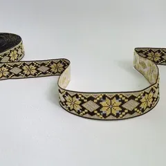 Тесьма декоративная желто-черная
                , (арт. 21196)