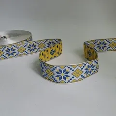 Тесьма декоративная желто-голубая
                , (арт. 21194)